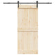 Boîte Vidaxl avec pièces pour porte coulissante 183 cm en acier noir