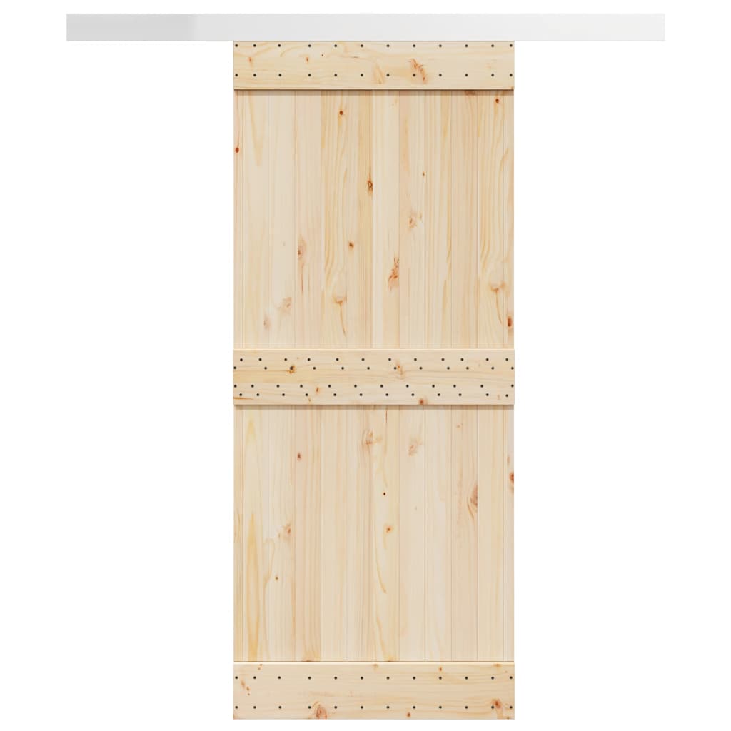 Ensemble de pâte Vidaxl Porte coulissante 183 cm en aluminium en alliage argent coloré