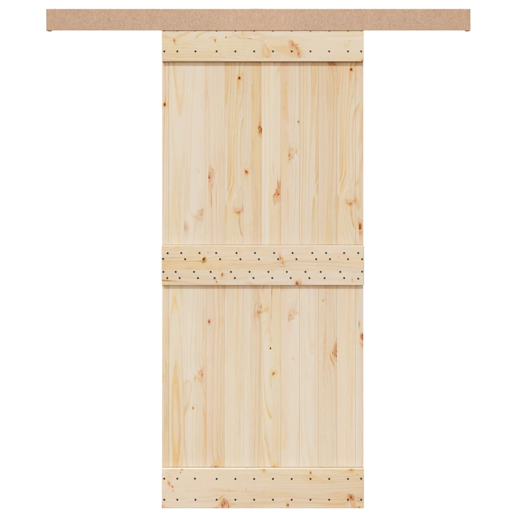 Ensemble de pâte Vidaxl Porte coulissante 183 cm en aluminium en alliage argent coloré
