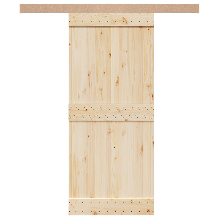 Ensemble de pâte Vidaxl Porte coulissante 183 cm en aluminium en alliage argent coloré