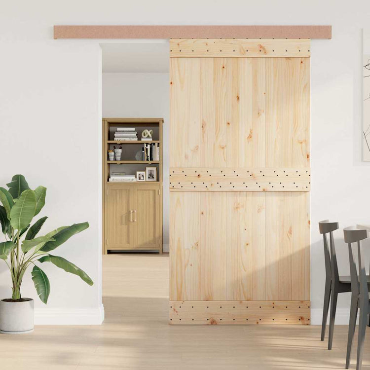 Ensemble de pâte Vidaxl Porte coulissante 200 cm en alliage en aluminium argent coloré