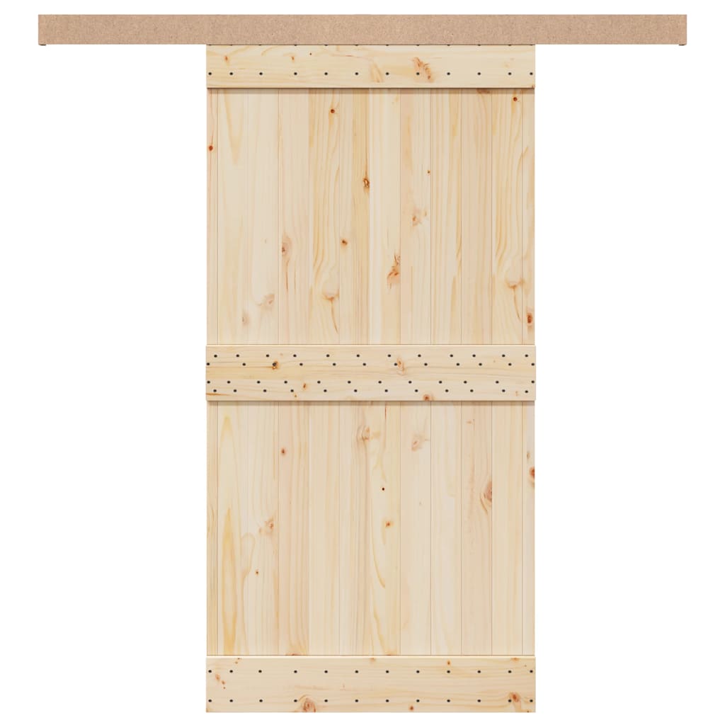 Ensemble de pâte Vidaxl Porte coulissante 200 cm en alliage en aluminium argent coloré