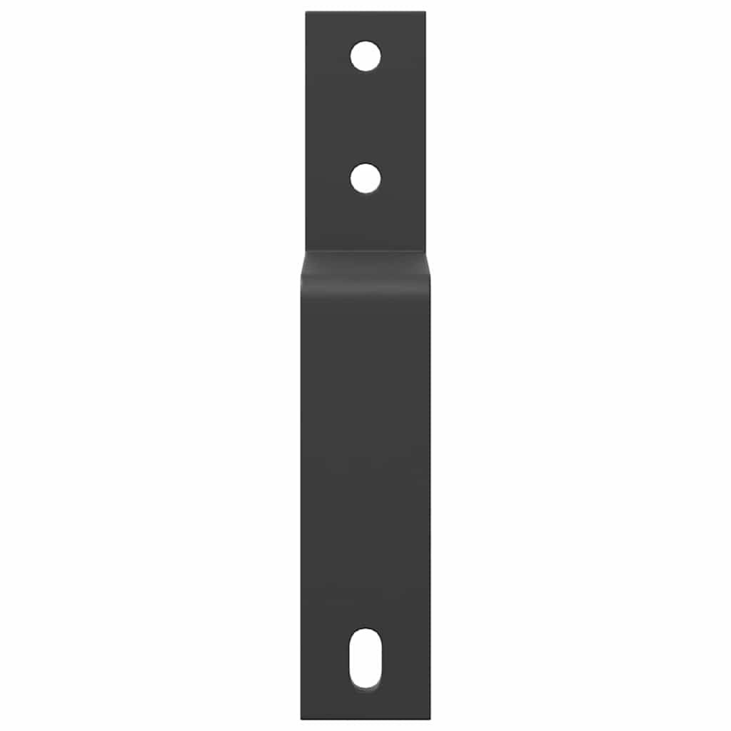 Portises de dérivation Vidaxl Portes de grange 5 pcs pour rails plats en acier en carbone