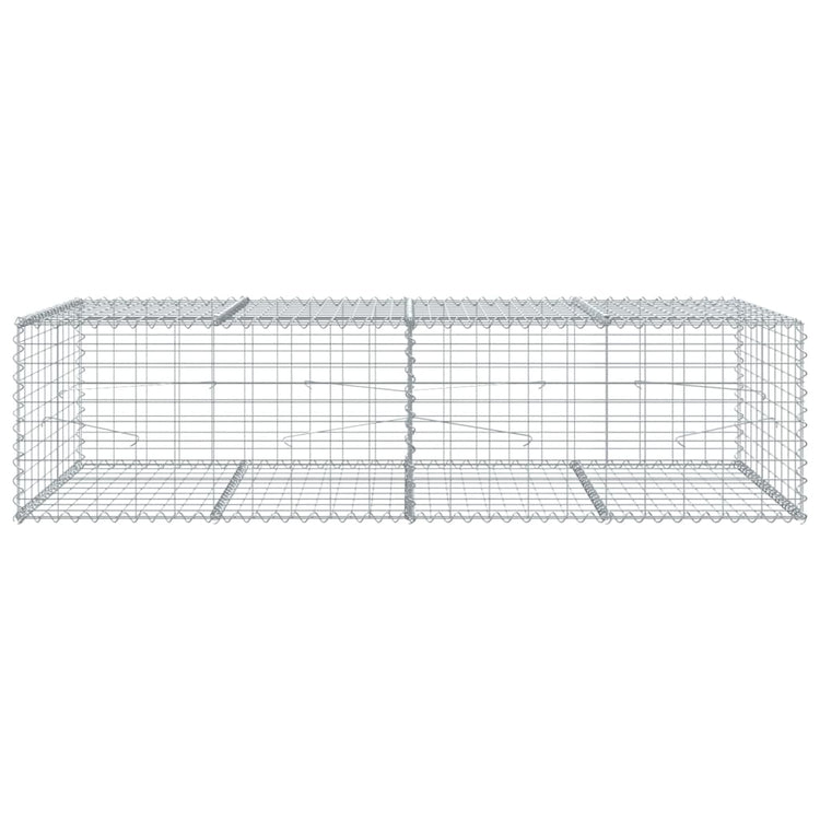 Vidaxl schanskorf 200x100x50 cm Couleur argenté en fer galvanisé