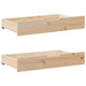 VIDAXL LES LAVES 2 ST avec roues 95x55x16 cm Pine solide