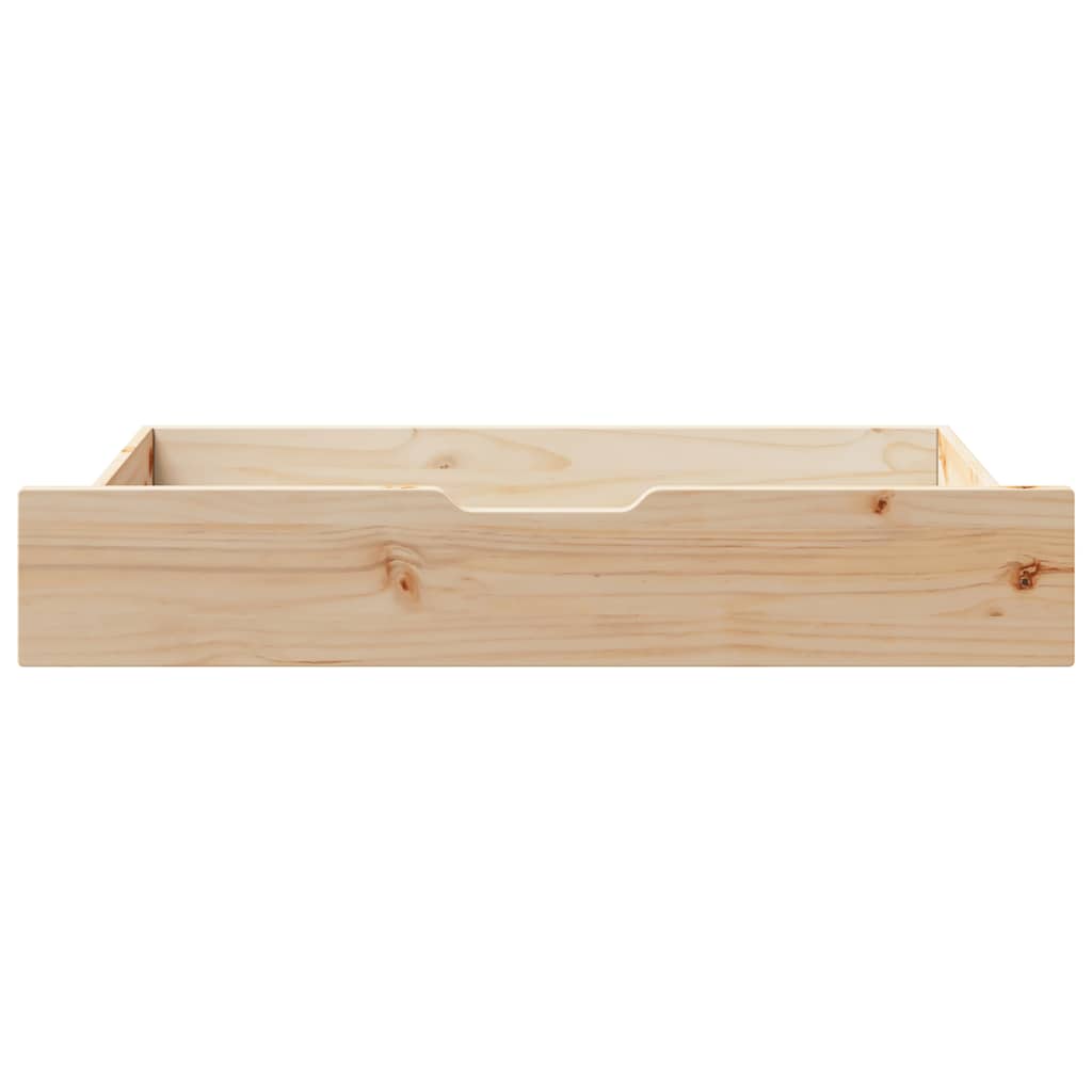 VIDAXL LES LAVES 2 ST avec roues 95x55x16 cm Pine solide