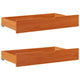 VIDAXL LES PLACES 2 PCS 95X55X16 PIN SOLID BRORN