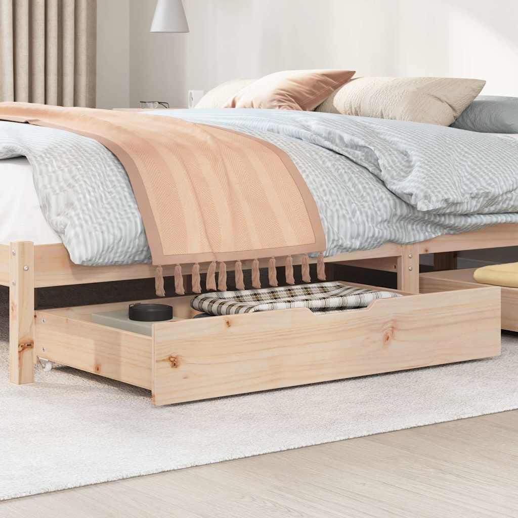 VIDAXL LAVES 2 ST avec roues 90x55x16 cm Pine solide
