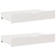 Vidaxl Berdlades 2 PCS 90x55x16 cm Pine solide blanc