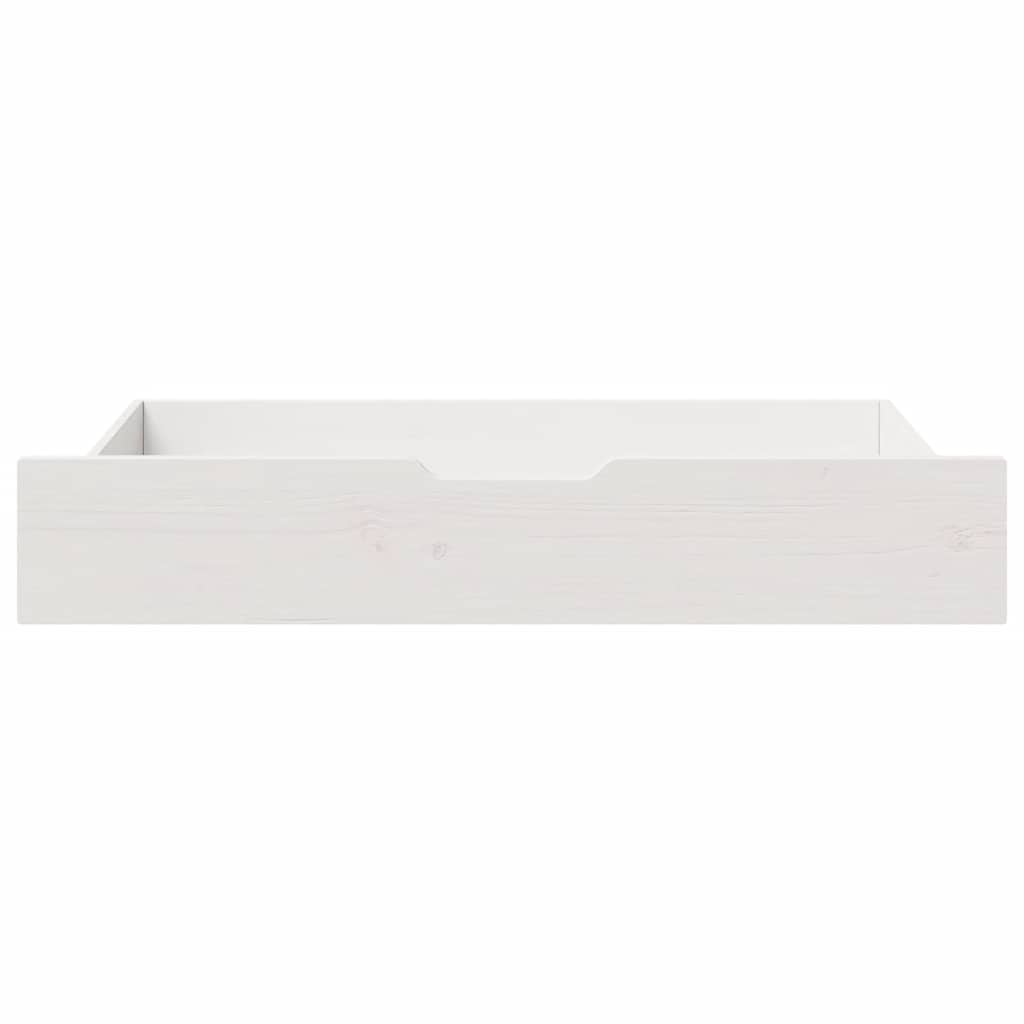 Vidaxl Berdlades 2 PCS 90x55x16 cm Pine solide blanc