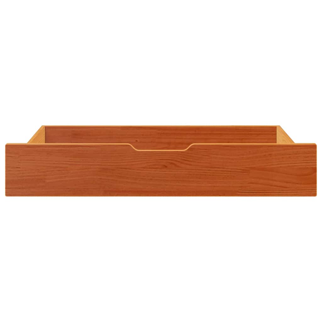 VIDAXL LES PLACES 2 PCS 90X55X16 PIN SOLID BRORN