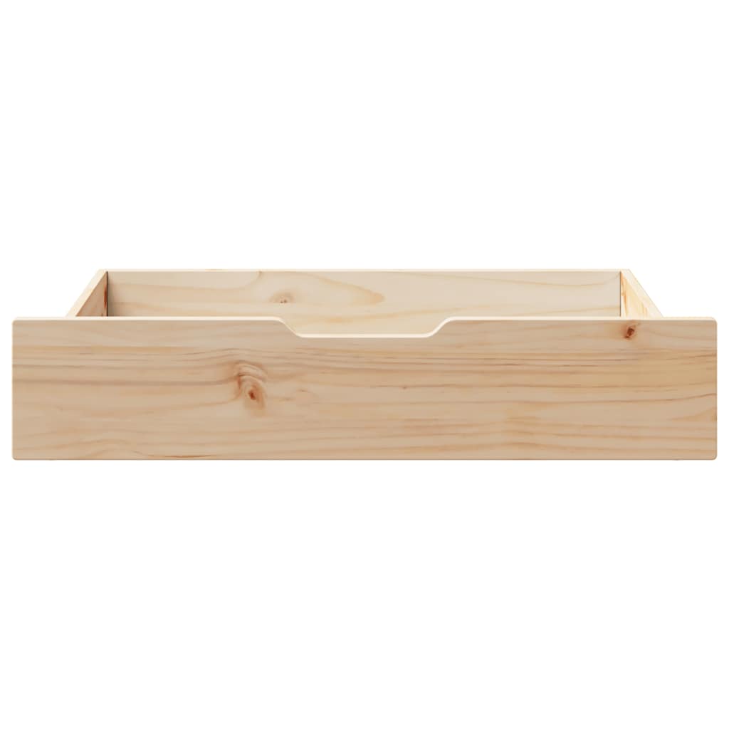 VIDAXL LAVES 2 ST avec roues 85x55x16 cm Pine solide