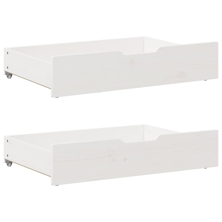 VIDAXL LAVES 2 PCS 85X55X16 CM PINE SOLID blanc blanc