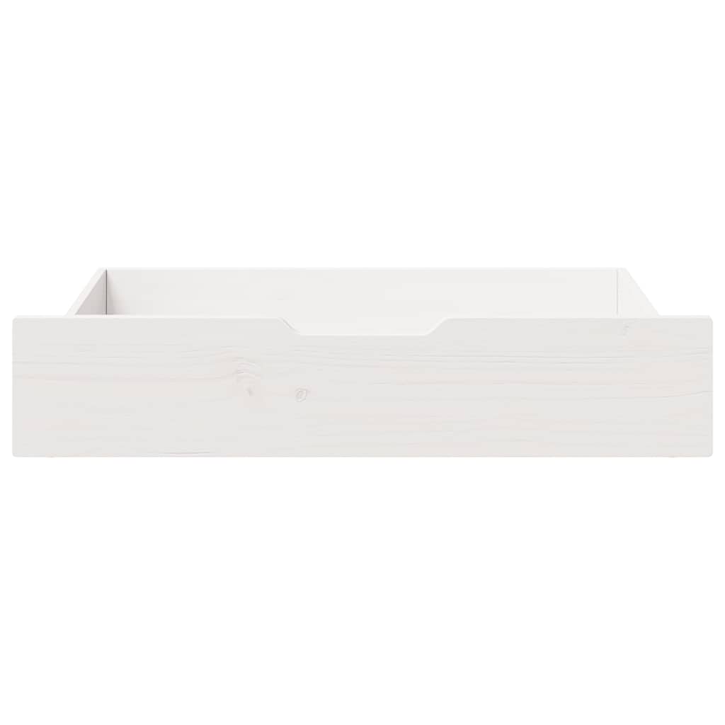 VIDAXL LAVES 2 PCS 85X55X16 CM PINE SOLID blanc blanc