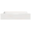 Vidaxl Lames de lit 2 ST 80x55x16 cm Pine solide blanc