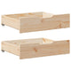 VIDAXL LAVES 2 ST avec roues 75x55x16 cm Pine solide