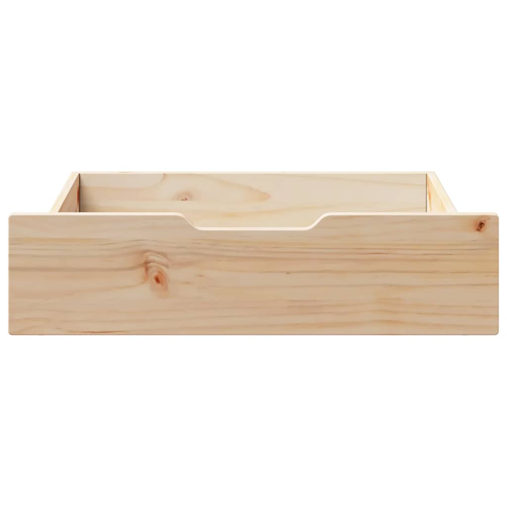 VIDAXL LAVES 2 ST avec roues 75x55x16 cm Pine solide