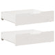 VIDAXL LES PLIDES 2 PCS 75X55X16 CM PINE SOLID BLANC BLANC