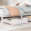 VIDAXL LES PLIDES 2 PCS 75X55X16 CM PINE SOLID BLANC BLANC