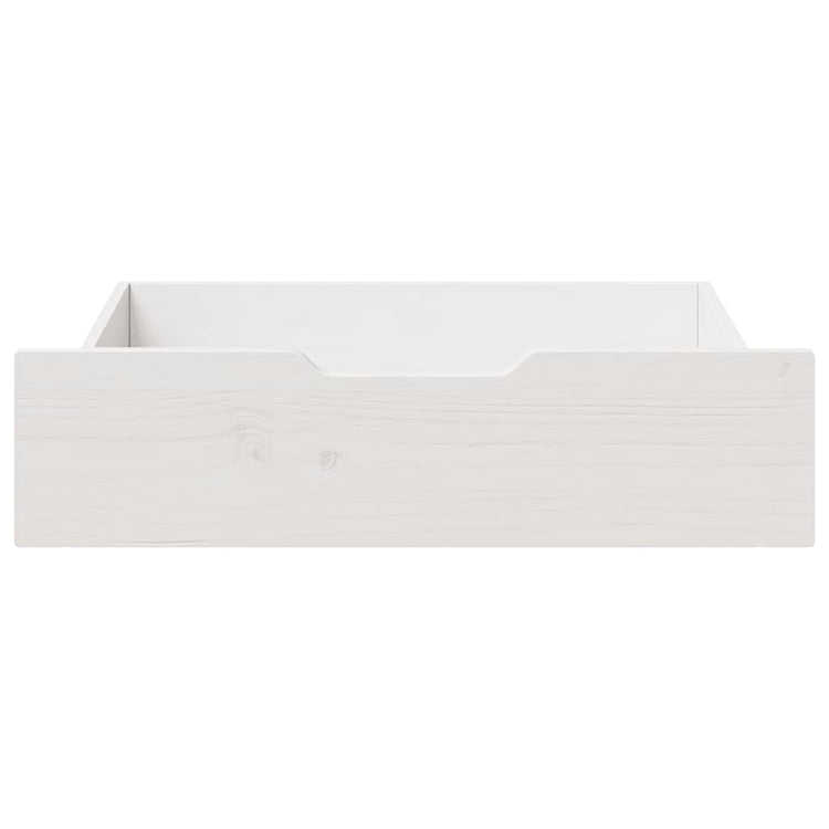VIDAXL LES PLIDES 2 PCS 75X55X16 CM PINE SOLID BLANC BLANC