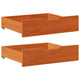 VIDAXL LES PLIDES 2 PCS 75X55X16 PIN SOLID BRORN