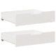 VIDAXL LES PLIDES 2 PCS 65X55X16 CM PINE SOLID BLANC WHITE