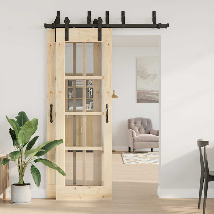 Vidaxxl boîte avec pièces pour porte coulissante 152,5 cm acier noir