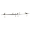 Vidaxx ensemble de pièces pour porte coulissante 183 cm acier inoxydable couleur argent