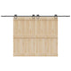 Vidaxxl boîte avec pièces pour porte coulissante 366 cm acier noir