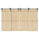 Vidaxxl boîte avec pièces pour porte coulissante 366 cm acier noir