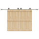 Vidaxxl boîte avec pièces pour porte coulissante 366 cm acier noir