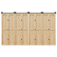 Vidaxxl boîte avec pièces pour porte coulissante 366 cm acier noir