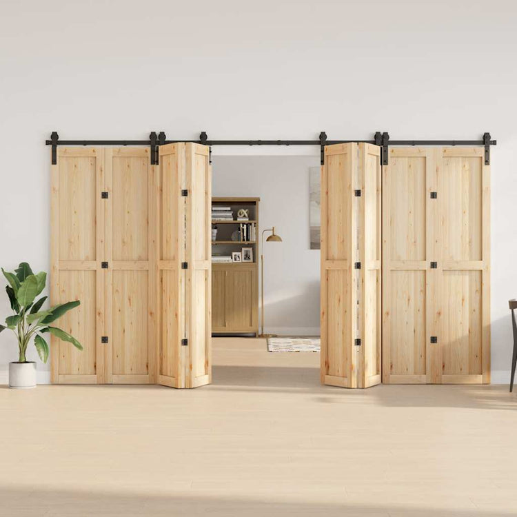 Vidaxxl boîte avec pièces pour porte coulissante 400 cm acier noir