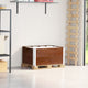 Vidaxl paletopzetranden 2 st 80x60 cm pin solide brun