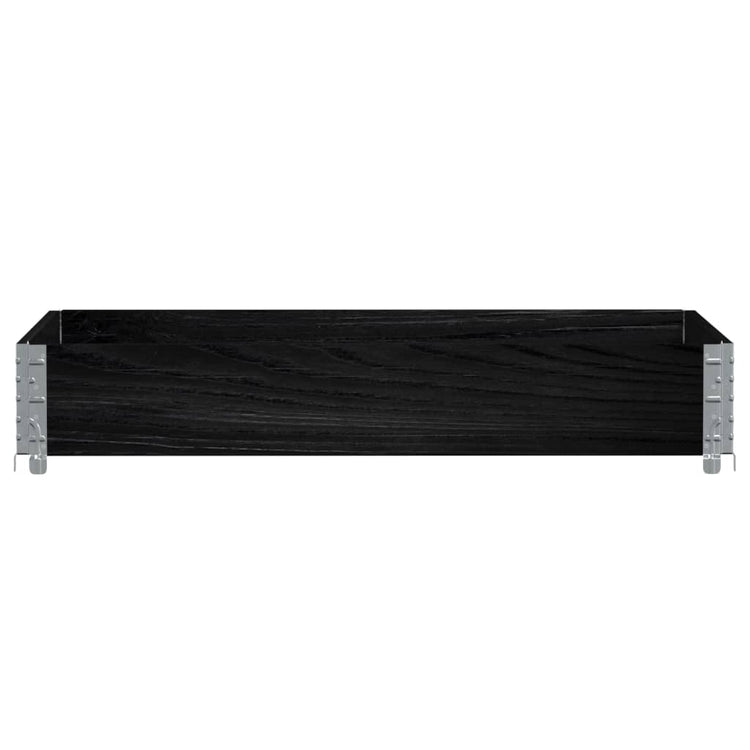 Vidaxl paletopzetrand 120x80 cm pin solide noir