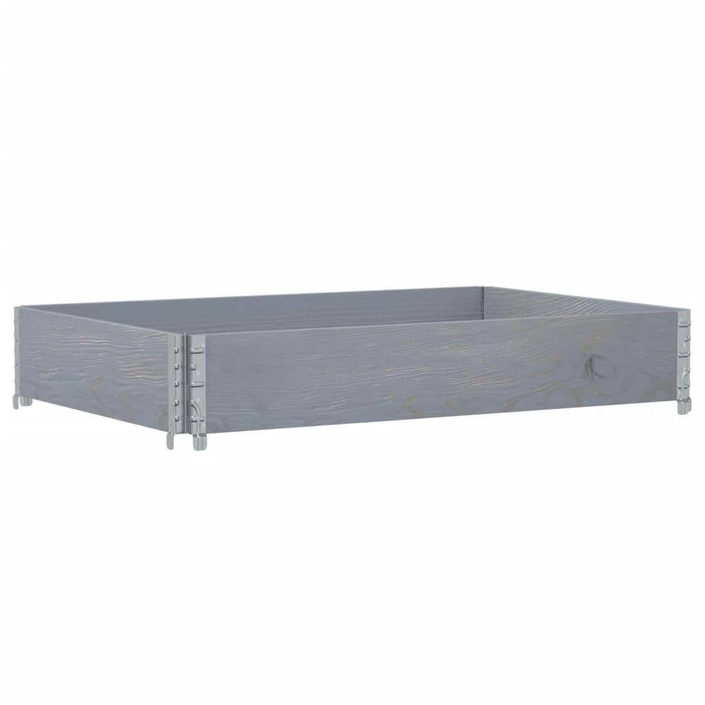Vidaxl paletopzetrand 120x80 cm en pin solide gris