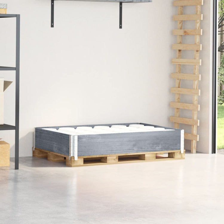 Vidaxl paletopzetrand 120x80 cm en pin solide gris
