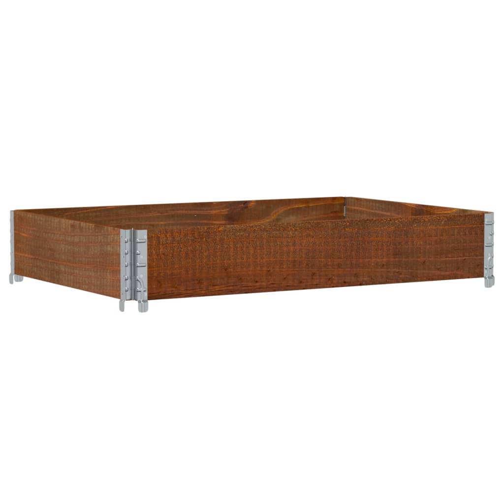 Vidaxl paletopzetrand 120x80 cm en pin massif brun