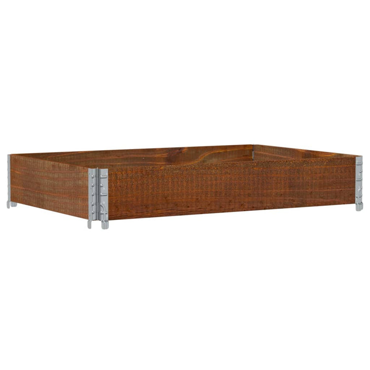Vidaxl paletopzetrand 120x80 cm en pin massif brun