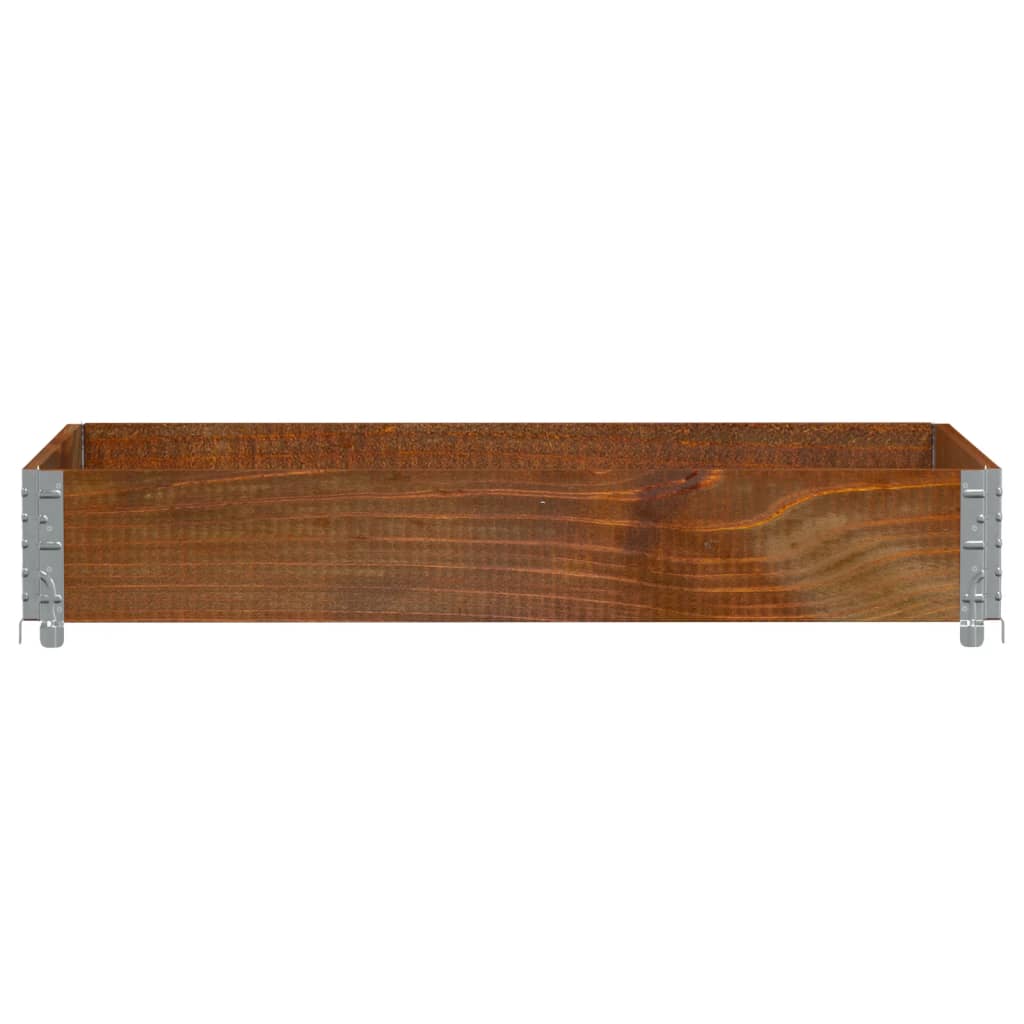 Vidaxl paletopzetrand 120x80 cm en pin massif brun