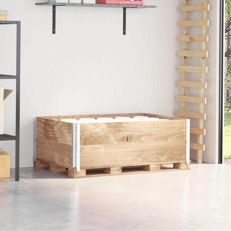 Vidaxl paletopzetranden 2 pcs 120x80 cm Pine solide