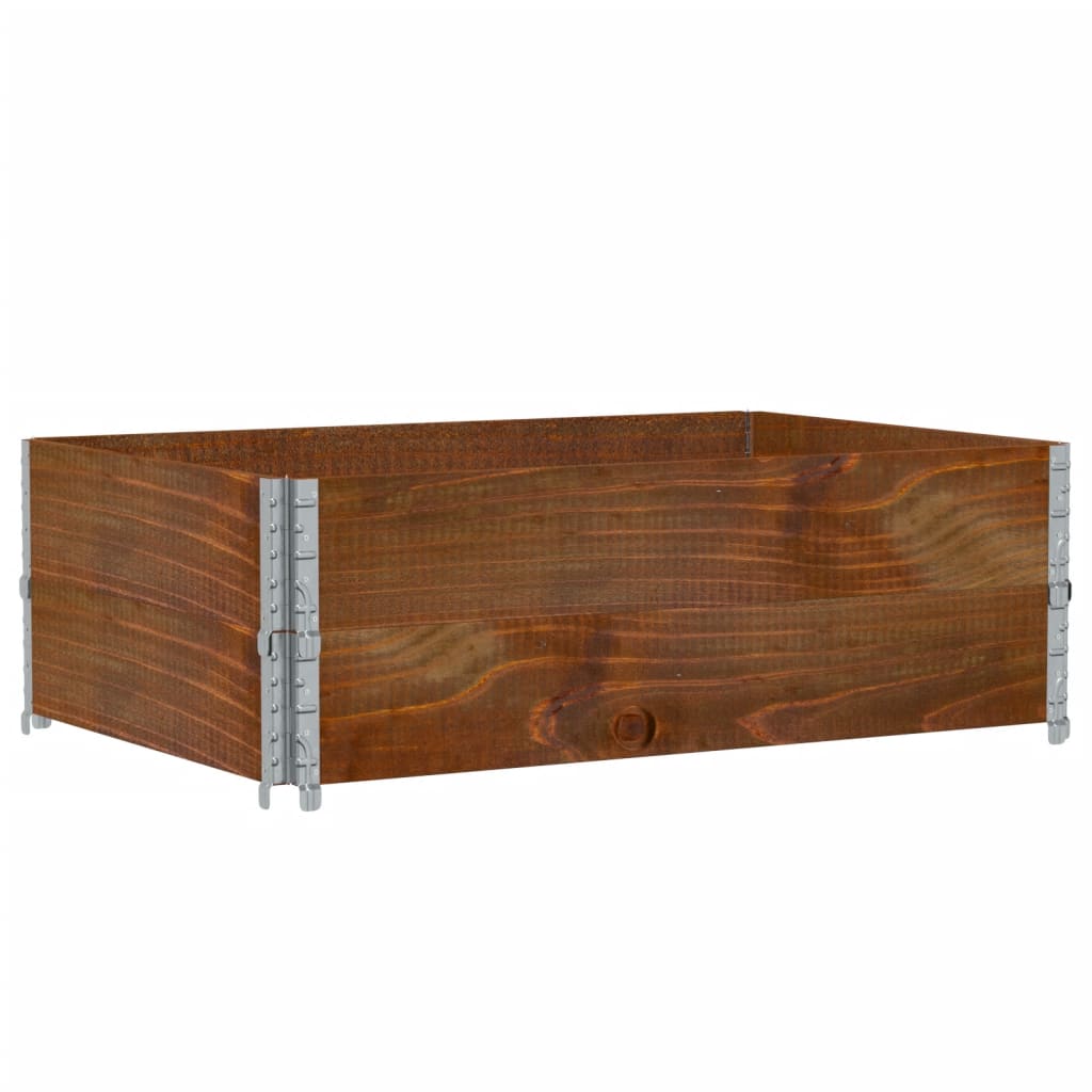 Vidaxl paletopzetranden 2 pcs 120x80 cm de pin solide brun