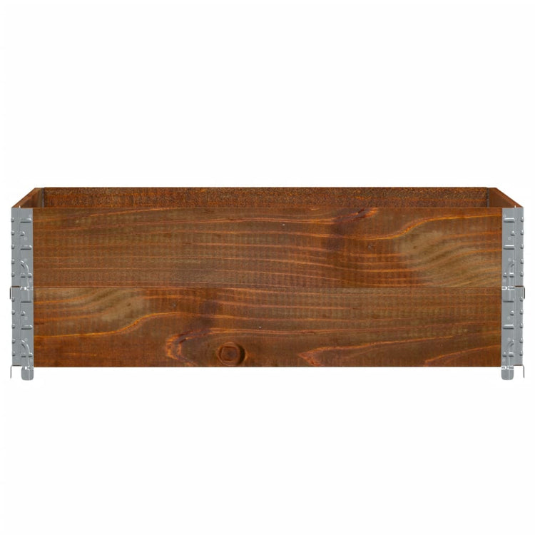 Vidaxl paletopzetranden 2 pcs 120x80 cm de pin solide brun