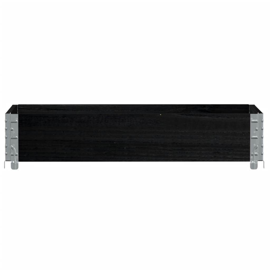 Vidaxl paletopzetrand 100x50 cm pin solide noir