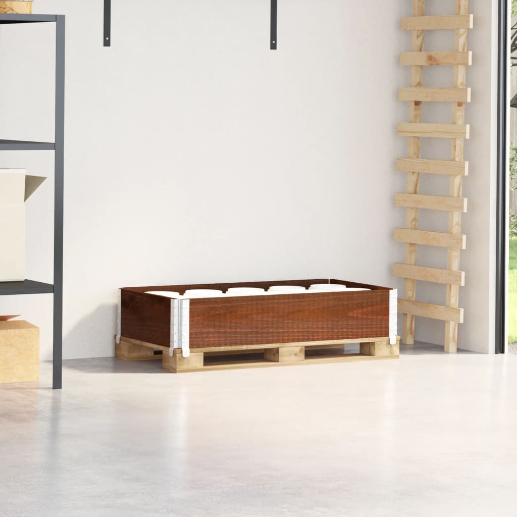 Vidaxl paletopzetrand 100x50 cm en pin massif brun