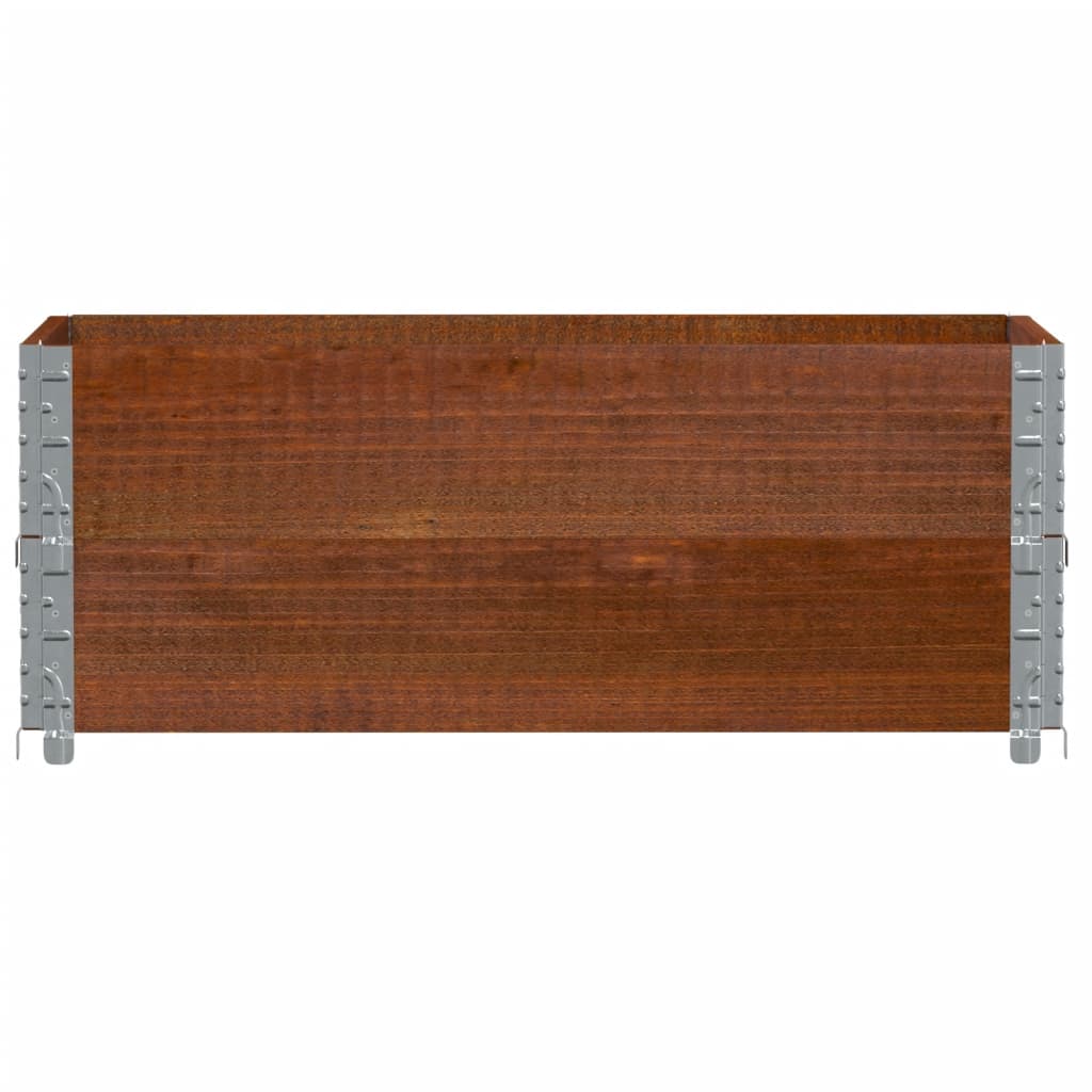 Vidaxl paletopzetranden 2 pcs 100 x 50 cm de pin solide brun