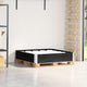 Vidaxl paletopzetrand 100x100 cm pin solide noir