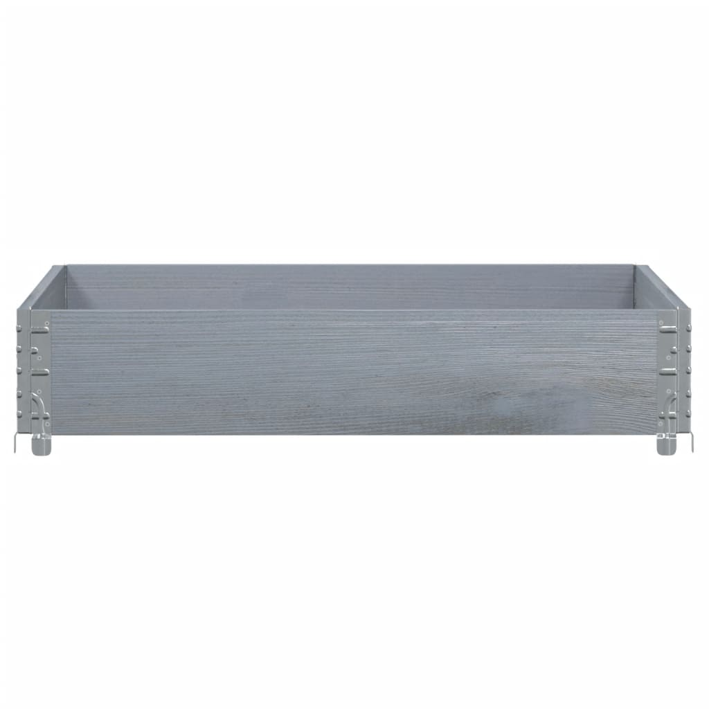 Vidaxl paletopzetrand 100x100 cm de pin massif gris
