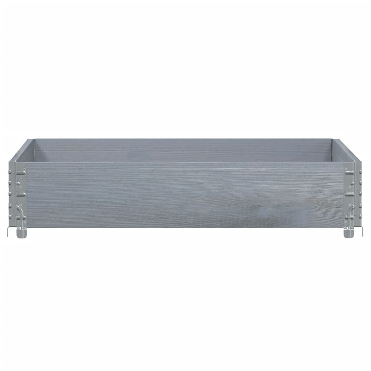 Vidaxl paletopzetrand 100x100 cm de pin massif gris