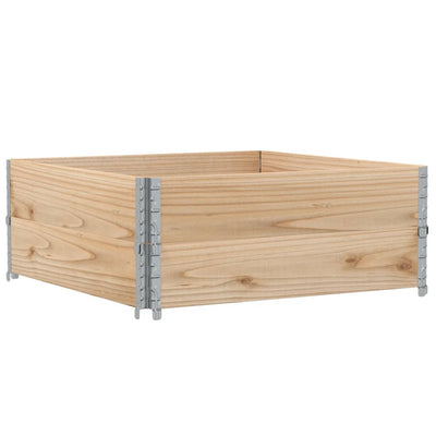 Vidaxl paletopzetranden 2 PCS 100x100 cm Pine solide
